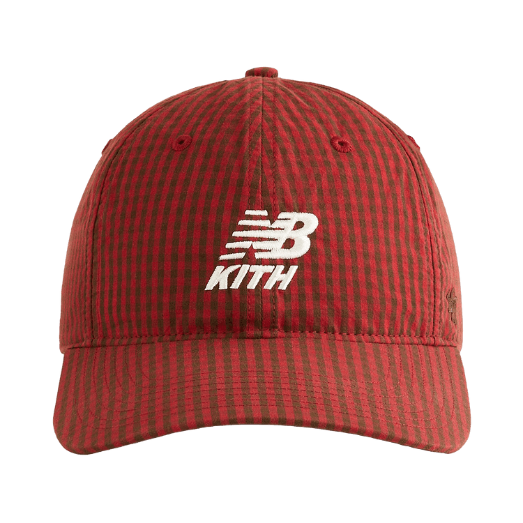 Kith x '47 For New Balance Classic Gingham Poplin Franchise Ls Cap 'Biking Red'