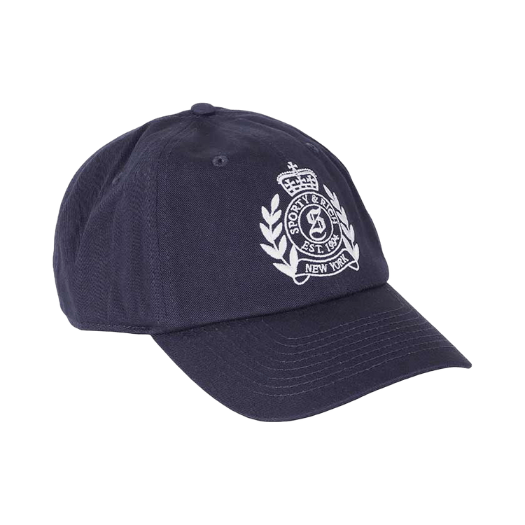 Sporty & Rich NY Crest Hat 'Dark Navy/White'
