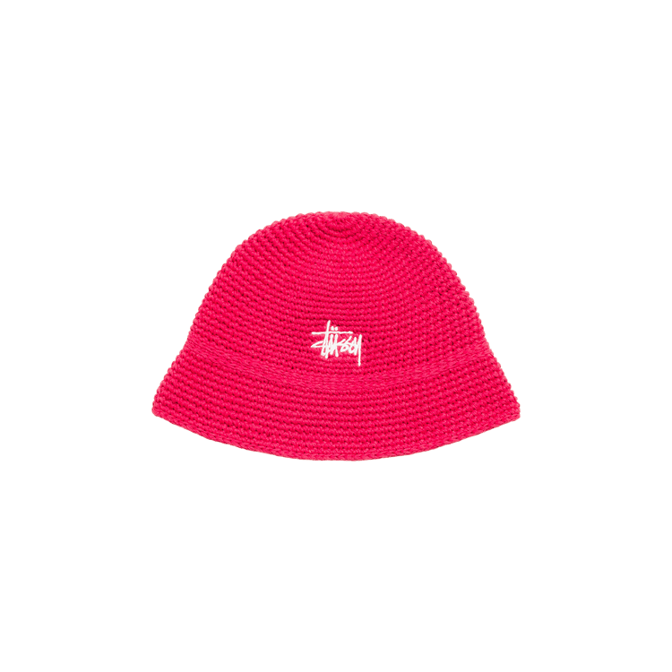 Stussy Basic Knit Bucket Hat 'Red'