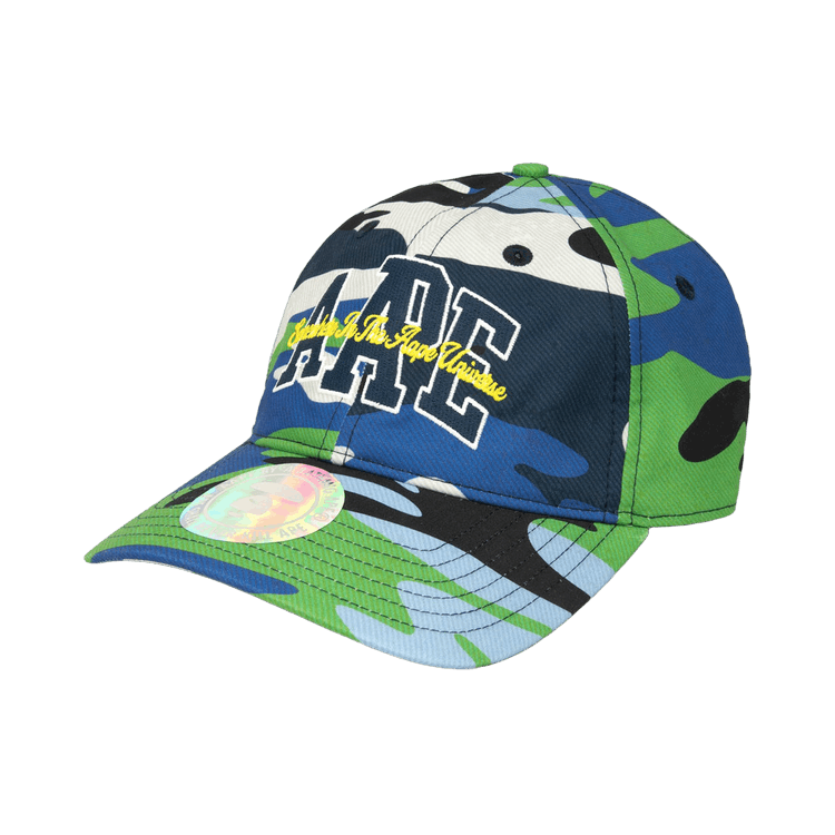 AAPE Logo Camo Cap 'Green/Navy'