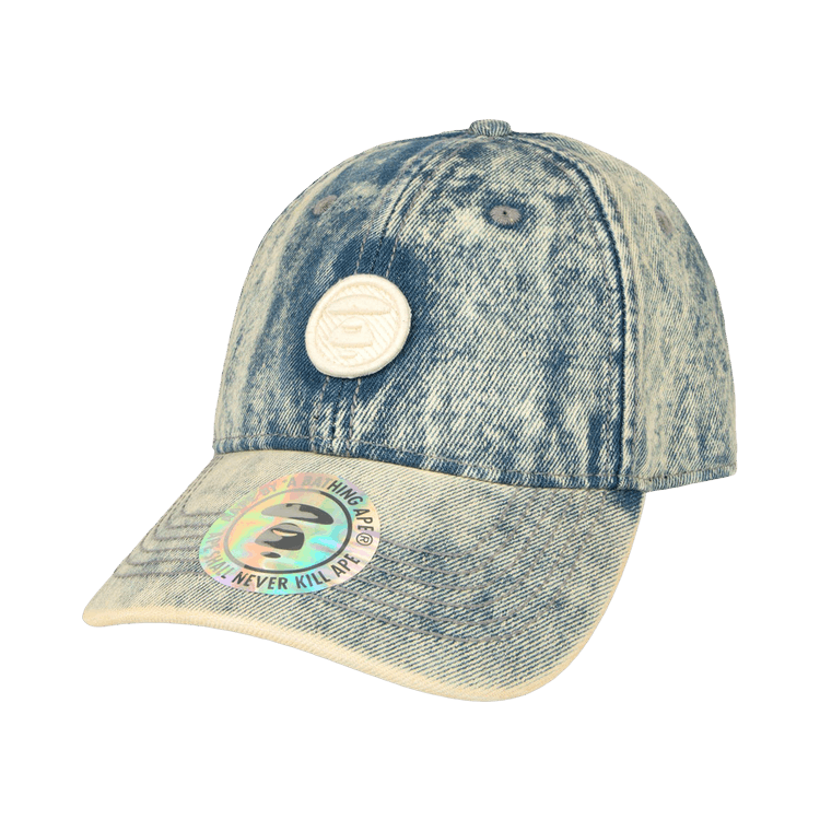 AAPE AAPENOW Moonface Denim Cap 'Blue/Yellow'