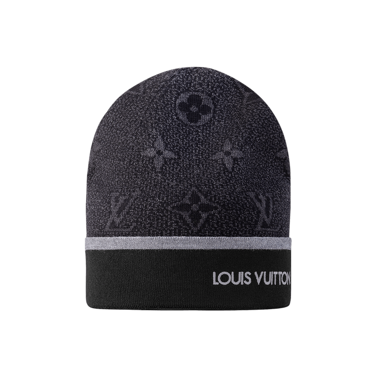 Louis Vuitton Monogram Eclipse Beanie 'Black/Seal Grey'