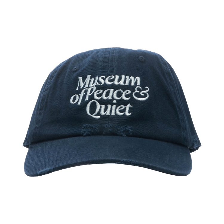 Museum of Peace & Quiet Mid Century Distressed Dad Hat 'Navy'