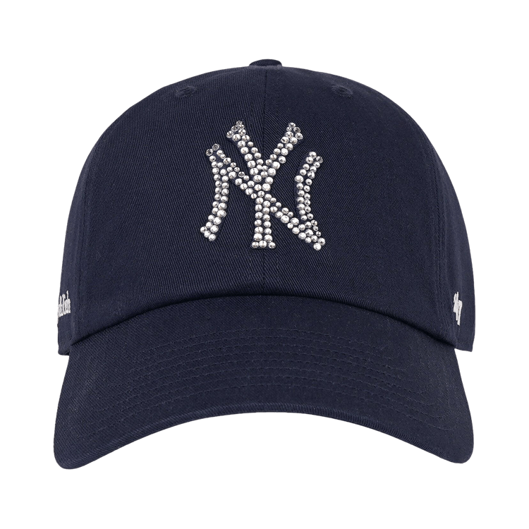 Sporty & Rich Yankees Krystal Hat 'Dark Navy/White'