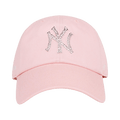 Sporty & Rich Yankees Krystal Hat 'Candy/White'