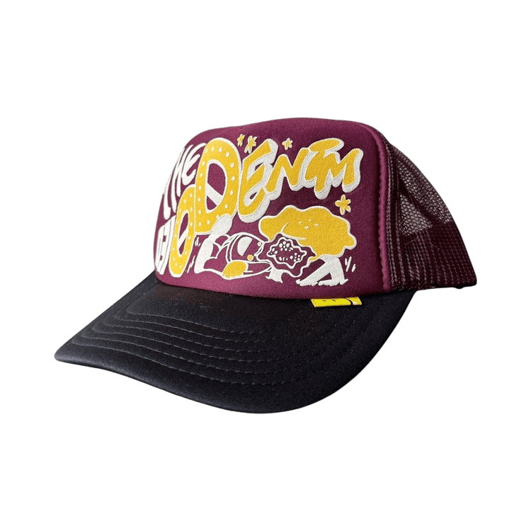 Kapital Th.D.D Track Cap 'Black/Wine Red'