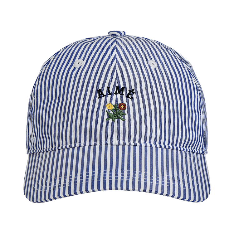 Aimé Leon Dore Striped Crest Logo Hat 'Amparo Blue'