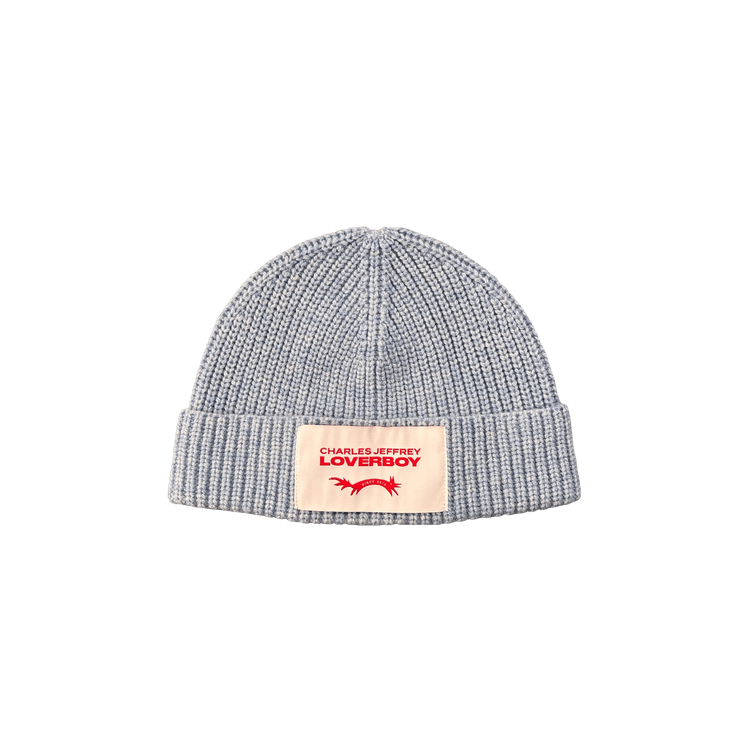 Charles Jeffrey Loverboy Chunky Rib Beanie 'Light Blue'