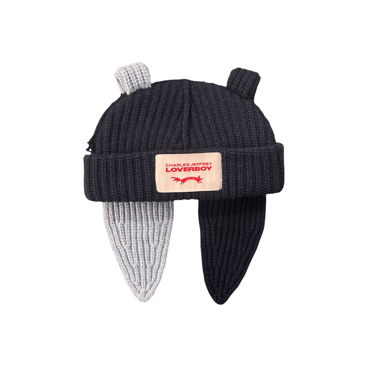 Charles Jeffrey Loverboy Chunky Rabbit Beanie 'Navy/Light Blue'