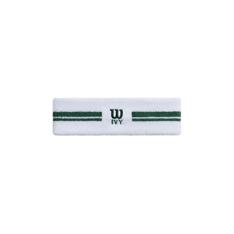 Kith Ivy For Wilson Terry Stripe Headband 'White'
