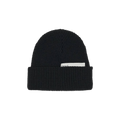 Pearl Hidden Label Waffle Beanie 'Black'