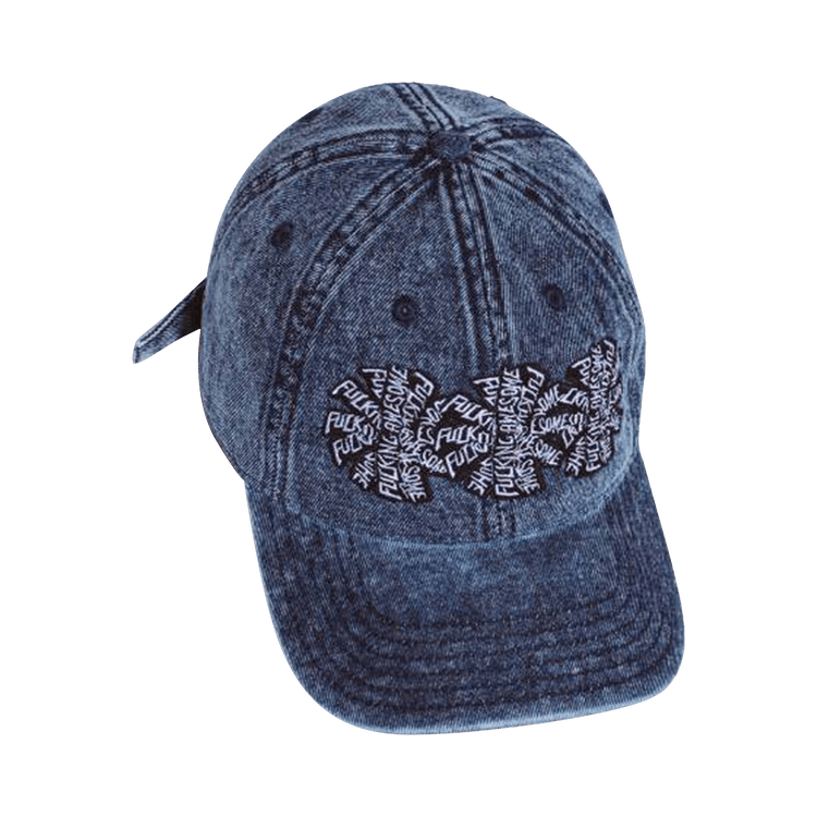 Fucking Awesome Three Spiral Washed Denim 6-Panel Hat 'Blue Denim'