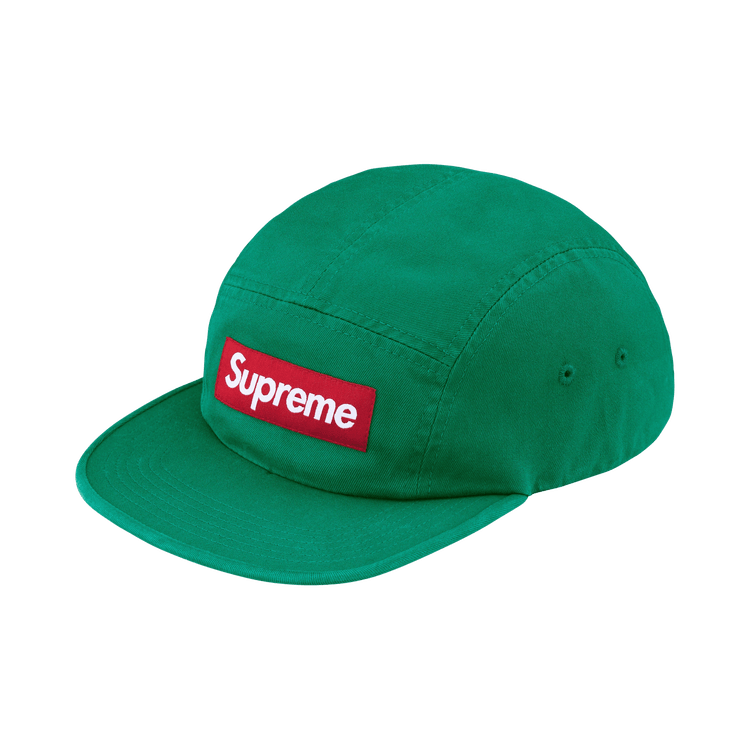Supreme Washed Chino Twill Camp Cap 'Green'