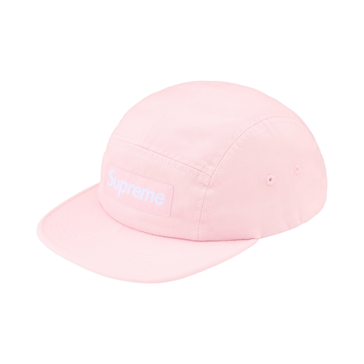 Supreme Washed Chino Twill Camp Cap 'Pink'