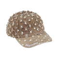 Supreme Hole Punch Rhinestone Denim 6-Panel 'Brown'
