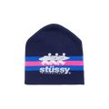 Stussy Stripe Ski Beanie 'Navy'