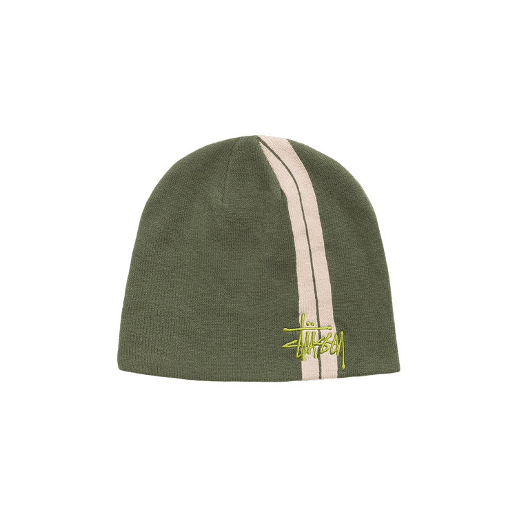 Stussy Double Stripe Skullcap 'Olive'