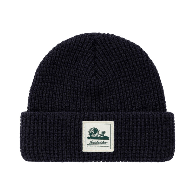 Aimé Leon Dore Waffle Knit Beanie 'Dark Navy'