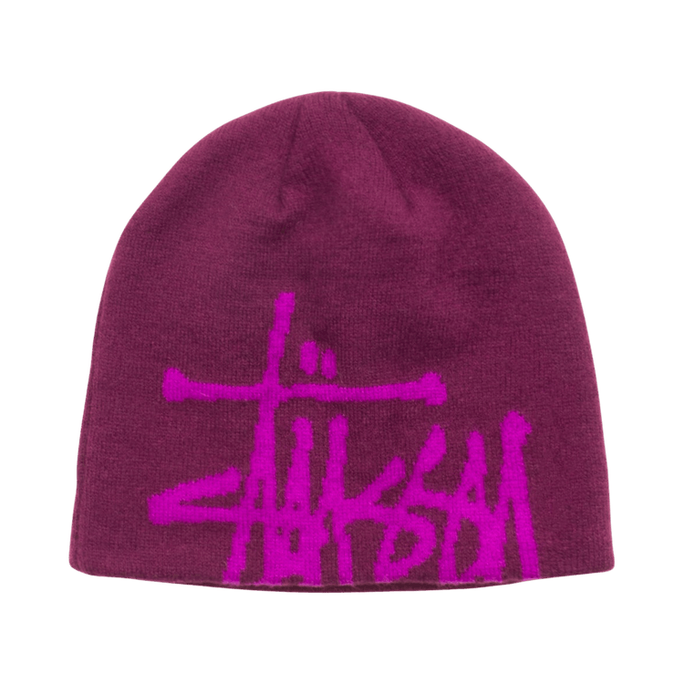 Stussy Brushed Out Basic Skullcap 'Plum'