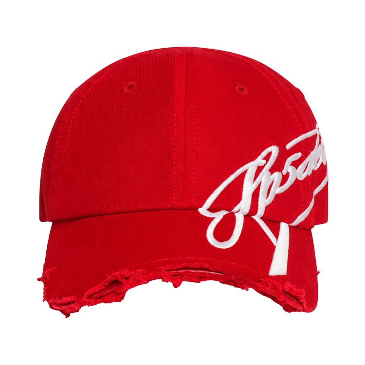 Sp5der Sp5 Cursive Hat 'Red'