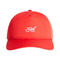 Kith Script Wrinkle Nylon Bay Low Pinch Crown Snapback 'Cinnabar'