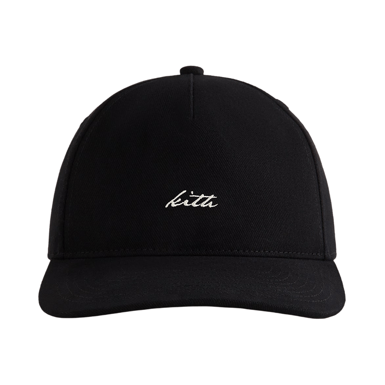 Kith Autograph Brushed Twill Bay Low Pinch Crown Cap 'Black'