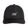 Kith Script Wrinkle Nylon Bay Low Pinch Crown Snapback 'Black'