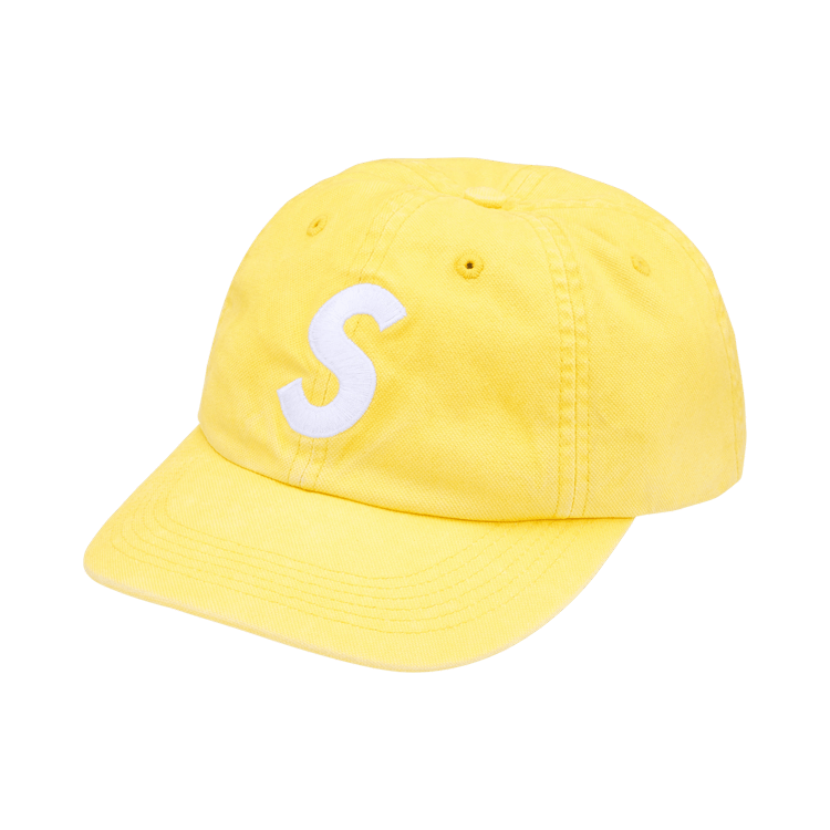 Supreme Washed Canvas S Logo 6-Panel 'Yellow'
