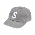 Supreme Washed Canvas S Logo 6-Panel 'Grey'