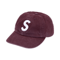 Supreme Washed Canvas S Logo 6-Panel 'Plum'