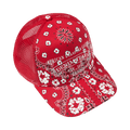 Denim Tears Cotton Wreath Paisley Adg Stamp Cap 'Red'