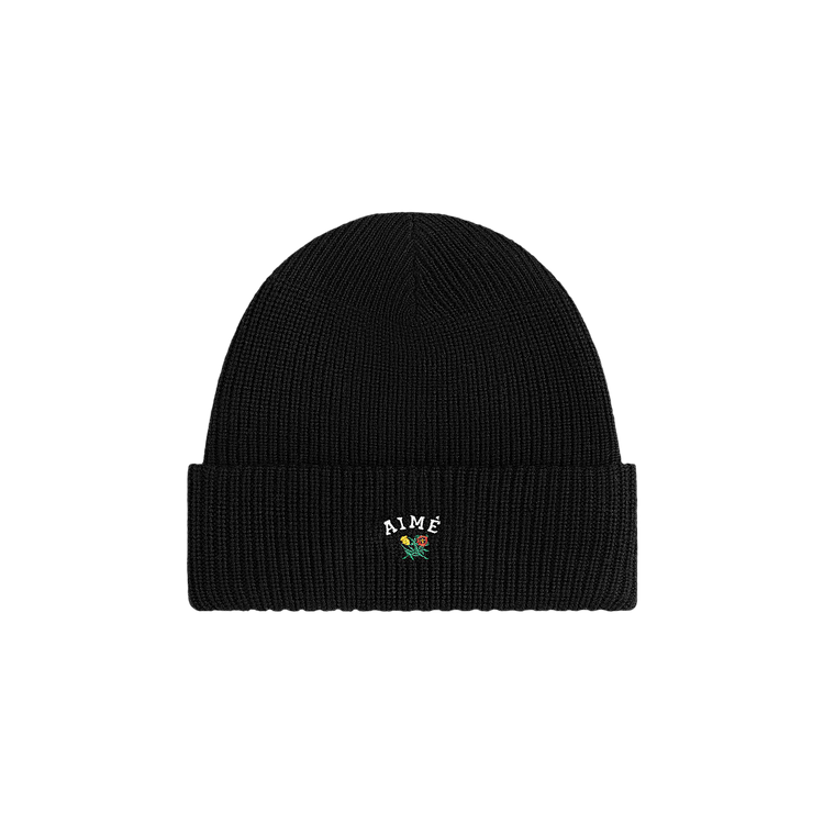 Aimé Leon Dore Crest Merino Wool Beanie 'Black Onyx'
