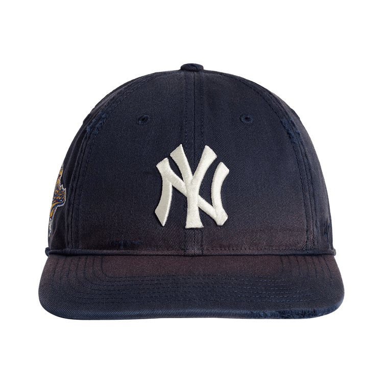 Kith x '47 For The New York Yankees Sun Faded Franchise Ls Cap 'Nocturnal'