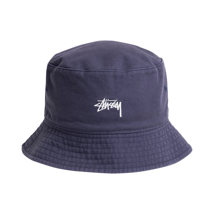 Stussy Reversible Stock Bucket Hat 'Navy/Stone'