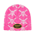 Supreme x Vanson Leathers Skull Beanie 'Pink'