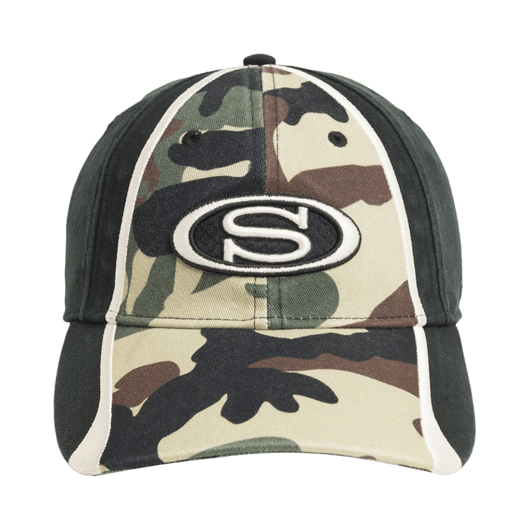 Stussy S Oval Cap 'Woodland Camo'