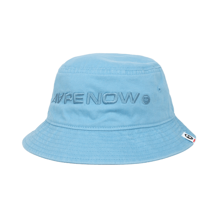 AAPE Moonface Embroidered Bucket Hat 'Blue/Light'