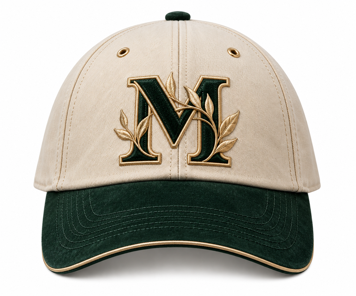 Marcelia Laurel Dad Cap — Green