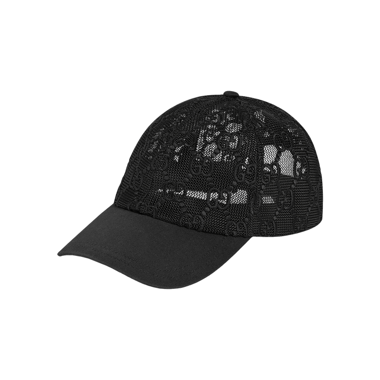 Gucci GG Embroidered Baseball Hat 'Black'