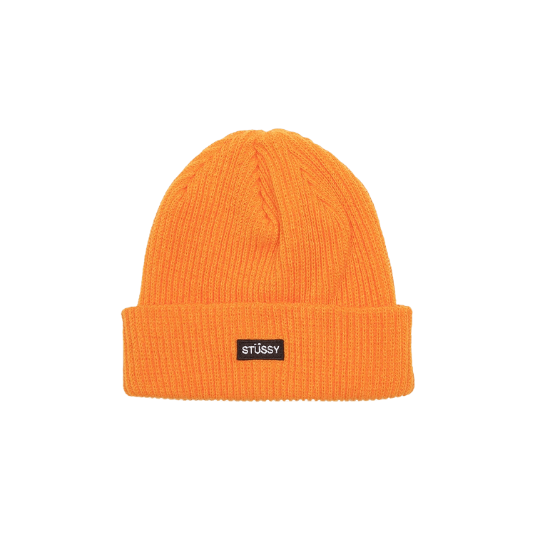 Stussy Patch Watch Cap Beanie 'Orange'