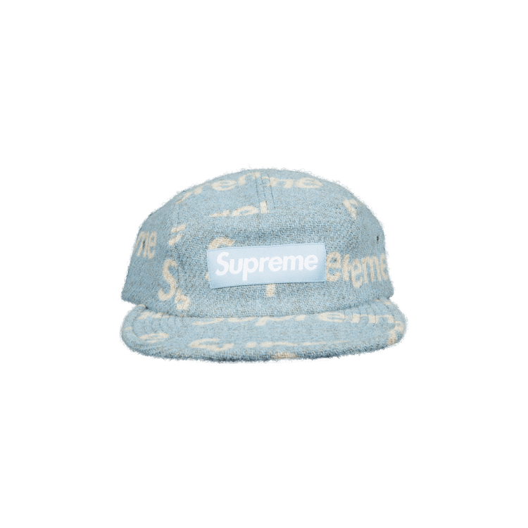 Supreme Harris Tweed Camp Cap 'Blue'