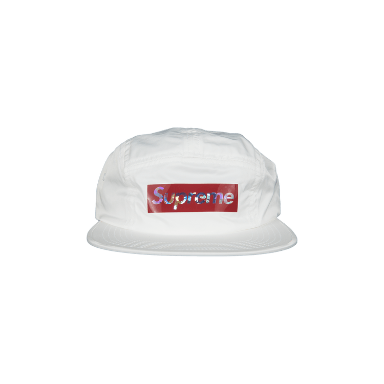 Supreme Holographic Camp Cap 'White'