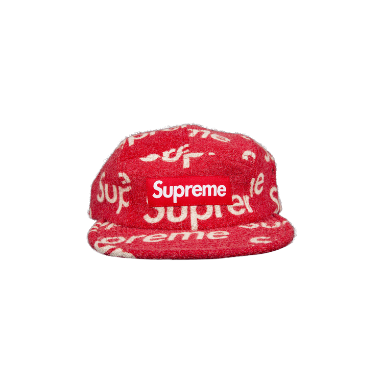 Supreme Harris Tweed Camp Cap 'Red'