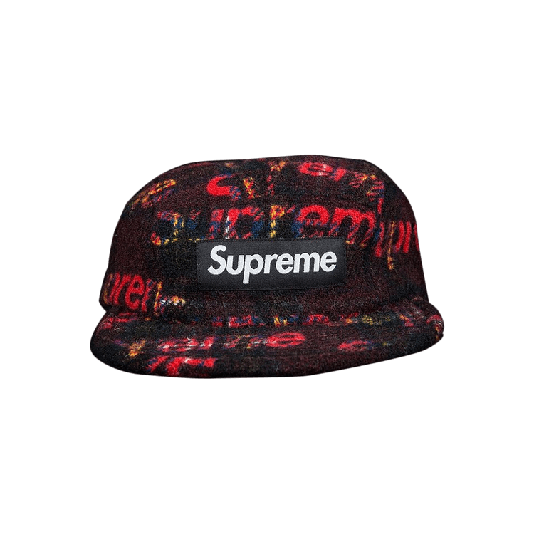 Supreme Harris Tweed Camp Cap 'Black'