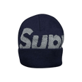 Supreme 3M Reflective Big Logo Beanie 'Navy'