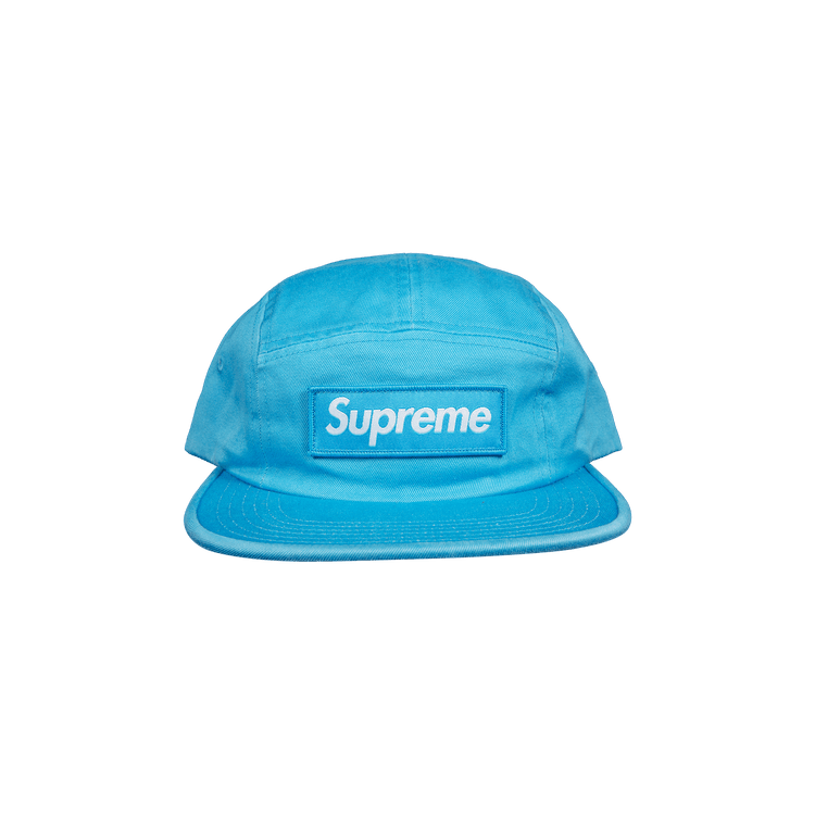 Supreme Washed Chino Twill Camp Cap 'Blue'