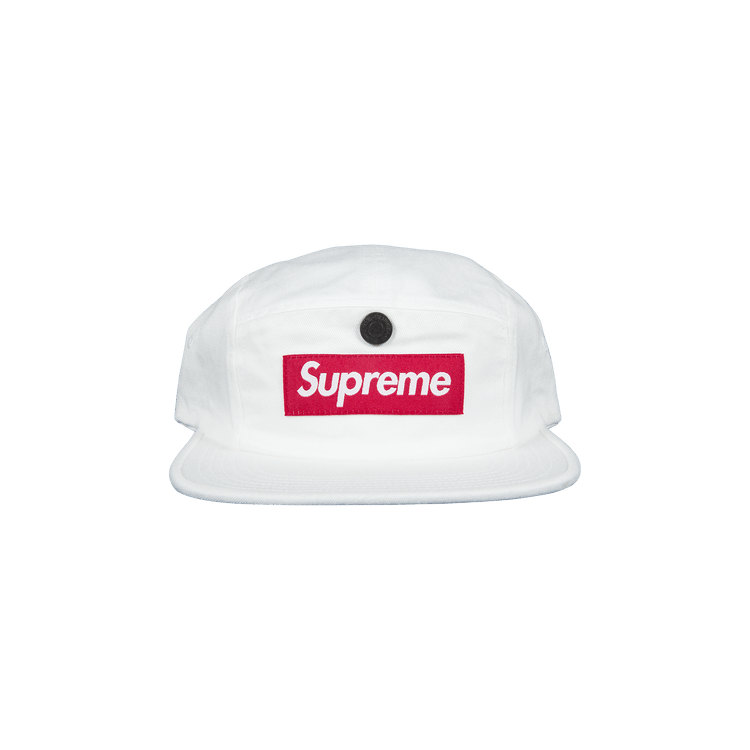 Supreme Snap Button Pocket Camp Cap 'White'
