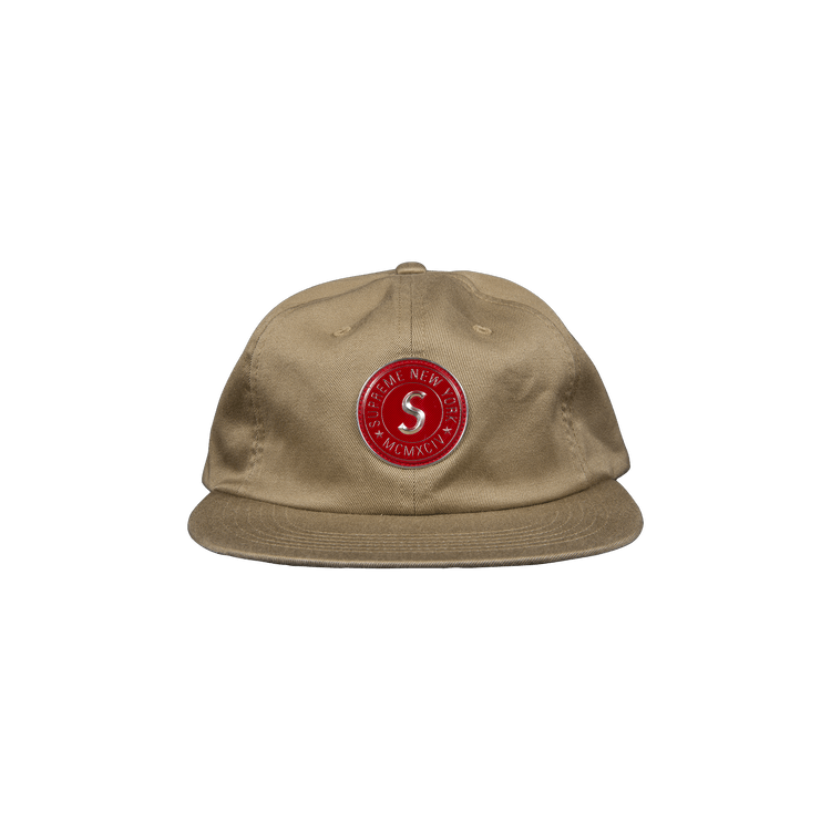 Supreme Chino Twill Gel S Logo 6 Panel 'Tan'