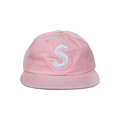 Supreme Washed Chambray S Logo 6 Panel Cap 'Pink'