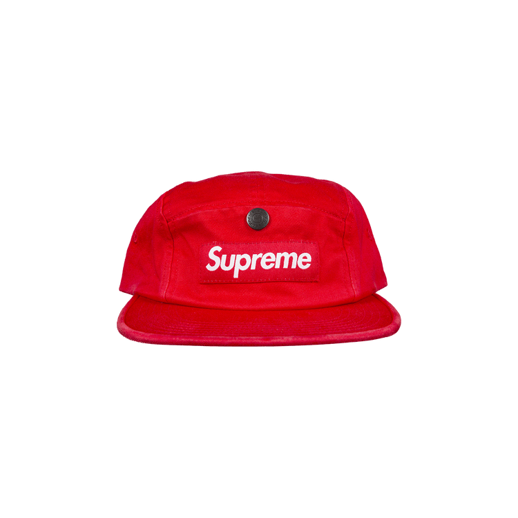 Supreme Snap Button Pocket Camp Cap 'Red'